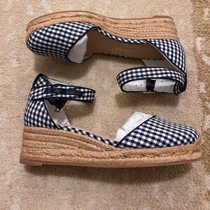 Jack Rogers Palmer Gingham Espadrille Wedge